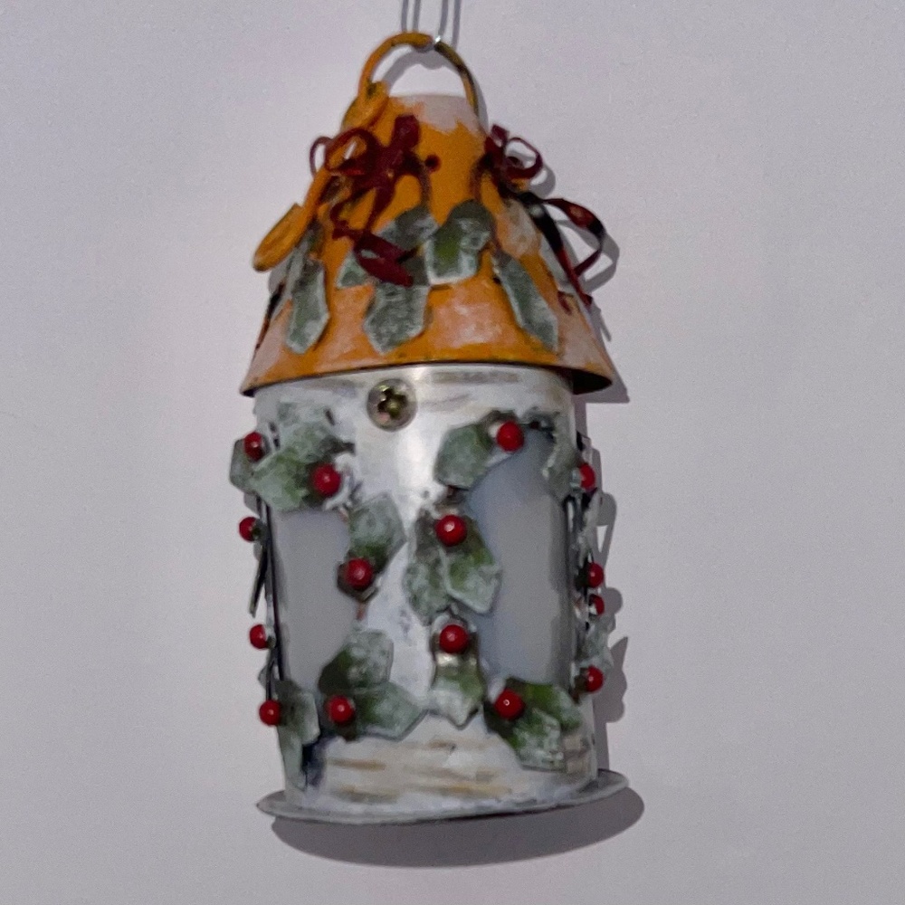 Vintage Kathy Hatch Collection Birdhouse Christmas Ornament